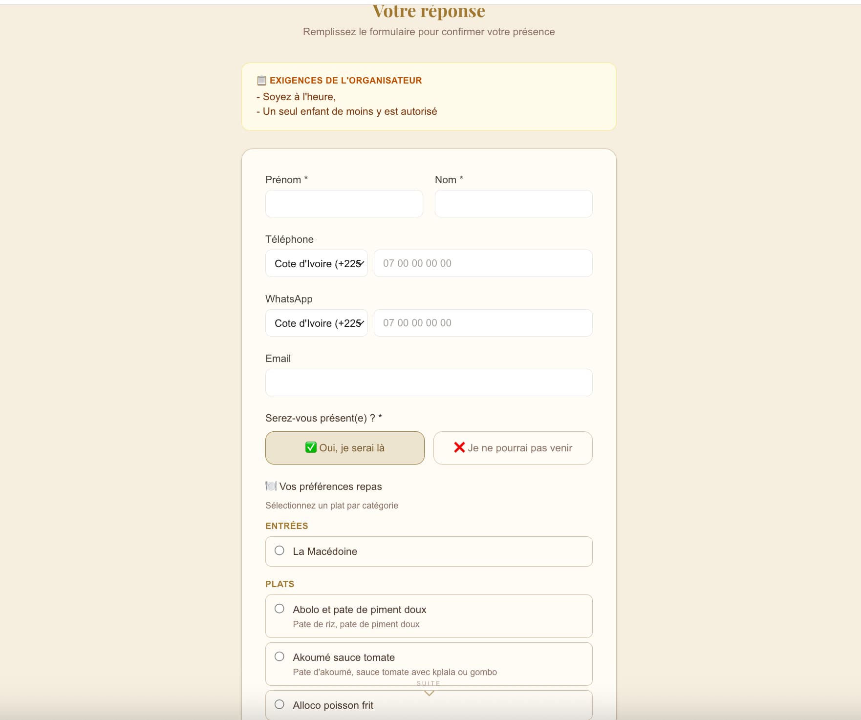 Album photo et templates invitation